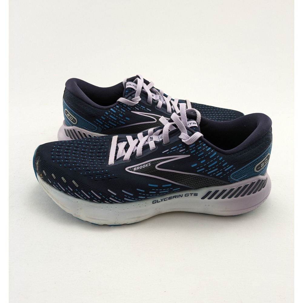 Womens Brooks Glycerin GTS 20 Navy Blue Running Shoes 1203701B499 Size 10‎